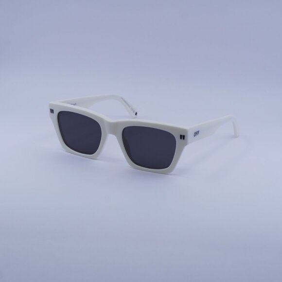 Off-White OERI13X VALDEZ 0107 Sunglasses White Square Frame, Dark Grey Lenses - Picture 4 of 10